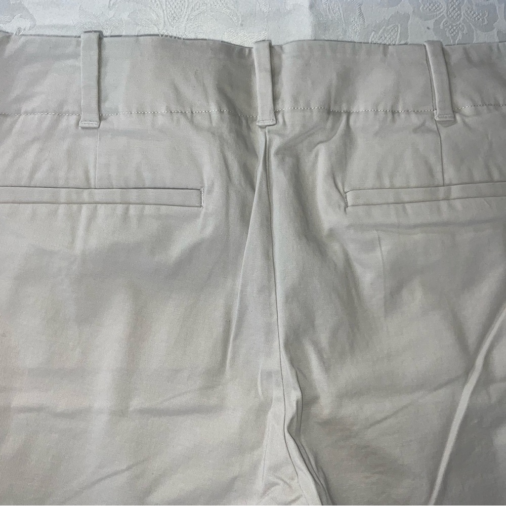 Talbots Petites Women's Cotton Stretch Jeans Cropped Size 12P Light Khaki/Beige - Picture 7 of 7